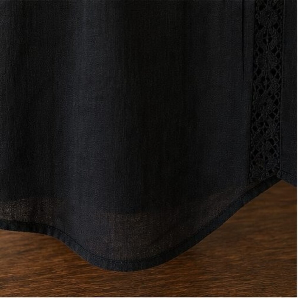 Black Ruffle Blouse - Picture 6 of 6